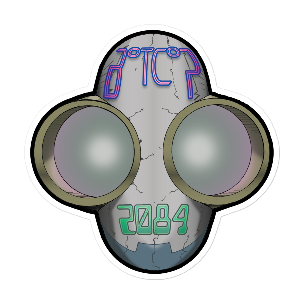 BotCop 2084 Fish-Eye Vinyl Sticker